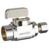 dahl 1/2" Female Solder x 1/4" OD Comp, Straight Stop