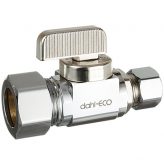 dahl 5/8" OD Comp x 3/8" OD Comp, Straight Stop