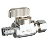 dahl 1/2" PEX Crimp (F1807) x 3/8" OD Comp, Straight Stop