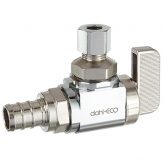 dahl 1/2" PEX Crimp (F1807) x 1/4" OD Comp, Angle Stop