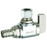dahl 1/2" PEX Crimp (F1807) x 3/8" OD Comp, Angle Stop