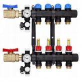 2-Loop 1" Composite Radiant Heat Manifold w/ Flow Meter