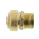 1" Push-Fit x 1" Male NPT Adapter, Lead Free