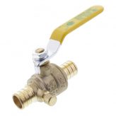3/4" PEX x 3/4" PEX Ball Valve w/ Drain, Lead Free