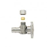 1/2" Expansion PEX (F1960) x 3/8" OD Comp Quarter Turn Angle Stop, Lead Free