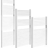 16" x 28" White Curved Towel Warmer