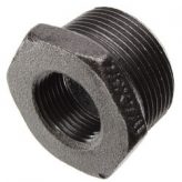 1-1/4" x 3/4" Black Malleable Bushing