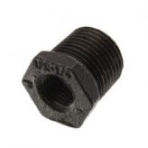 1/2" x 1/4" Black Malleable Bushing