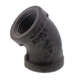 Black Malleable 45 Degree Elbows