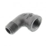 Black Malleable Street 90 Degree Elbows
