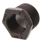 1-1/4" x 1" Black Malleable Bushing