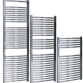 20" x 40" Chrome Curved Towel Warmer