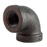 1/4" Black Malleable Iron 90 Elbow