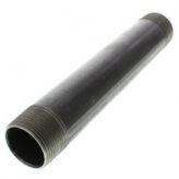 1-1/2" x 9" Black Steel Nipple (Sch 40)