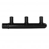 Poly 3/4" F1807 (Crimp) Inlet x 1/2" F1807 (Crimp) 3-port Closed End Manifold