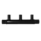 Poly 3/4" F1807 (Crimp) Inlet x 1/2" F1807 (Crimp) 3-port Open End Manifold