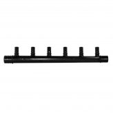 Poly 3/4" F1807 (Crimp) Inlet x 1/2" F1807 (Crimp) 6-port Open End Manifold