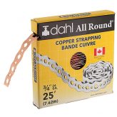 3/4" dahl All-Round Strapping Copper, 25 Feet (24 Gauge)
