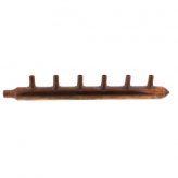 Copper 3/4" F1807 (Crimp) Inlet x 1/2" F1807 (Crimp) 6-port Closed End Manifold