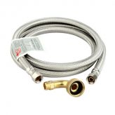 72" Braided Hose Dishwasher Install Kit w/ Swivel Hose Elbow