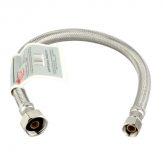 9" Braided Hose Faucet Connector 3/8" OD Comp. x 1/2" FIPS