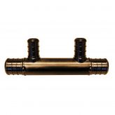 Poly 3/4" F1807 (Crimp) Inlet x 1/2" F1807 (Crimp) 2-port Open End Manifold