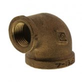 1" x 1/2" Brass 90 Degree Reducing Elbow (Lead Free)