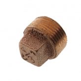 1/8" Brass Solid Plug (Lead Free)