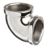 3/8" Chrome Plated Brass 90 Degree Elbow (Lead Free)