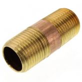 1" x 2" Brass Nipple (Lead Free)