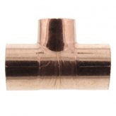 1-1/4" x 1-1/4" x 1" Copper Tee