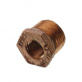 1/2" Male NPT x 1/4" Female NPT Brass Bushing (Lead Free)