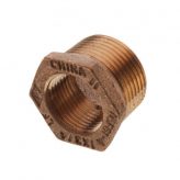 1" Male NPT x 3/4" Female NPT Brass Bushing (Lead Free)