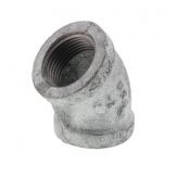 Galvanized Malleable 45 Degree Elbows