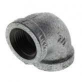 1/2" Galvanized Malleable Iron 90 Elbow