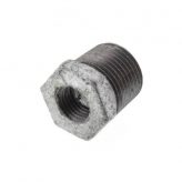 1/2" x 1/4" Galvanized Malleable Iron Bushing