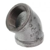 1" Galvanized Malleable Iron 45 Elbow