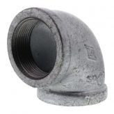 1-1/2" Galvanized Malleable Iron 90 Elbow