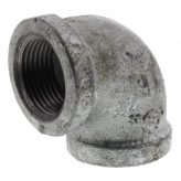 3/4" Galvanized Malleable Iron 90 Elbow