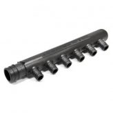 Poly 1" F1960 x 1/2" F1960, 6 Port Closed End Manifold
