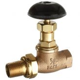 Dahl 11042-4112 1/2" FIP x 1/2" Dual Straight Heavy Rad Valve