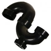1-1/4" ABS S-Trap w/Plug