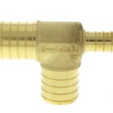 1" PEX x 1/2" PEX x 1" PEX Brass Tee (Lead Free)
