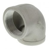 1" 316 Stainless Steel 90 Degree Elbow
