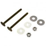 5/16" x 3-1/2" Solid Brass Toilet Bolts Set (2)