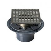 Sioux Chief 821-2AQCP 2" ABS Square Shower Drain, Chrome