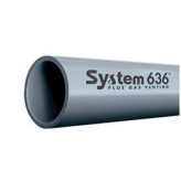 3" IPEX 636 CPVC Gas Vent Pipe, 5 Feet Grey