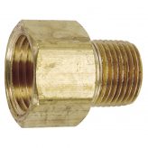 1/2" Male NPT x 1/2" Female NPT Brass Extension Adapter