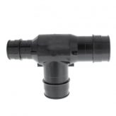 3/4" F1960 x 1/2" F1960 x 5/8" F1960 Poly Expansion PEX Tee