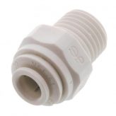 1/4" Male NPT x 1/4" OD Plastic Quick Connect Adapter